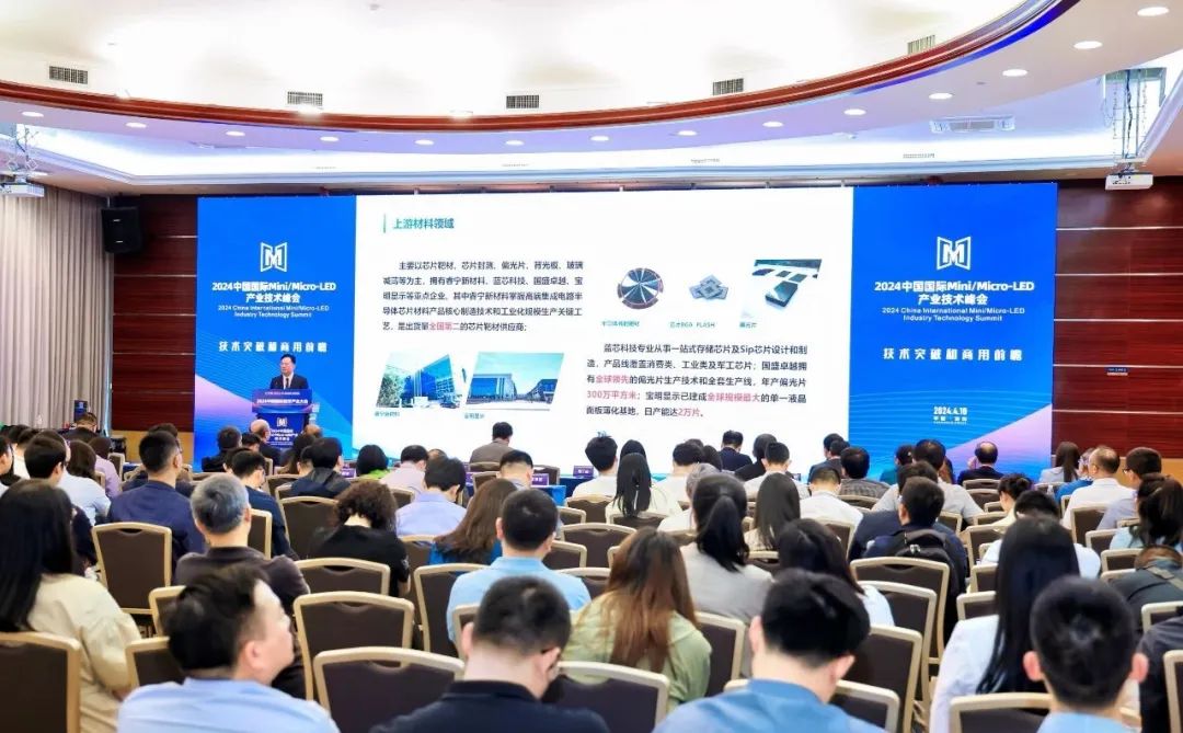 梁丁盛出席2024中国国际Mini/Micro-led产业技术峰会并作招商推